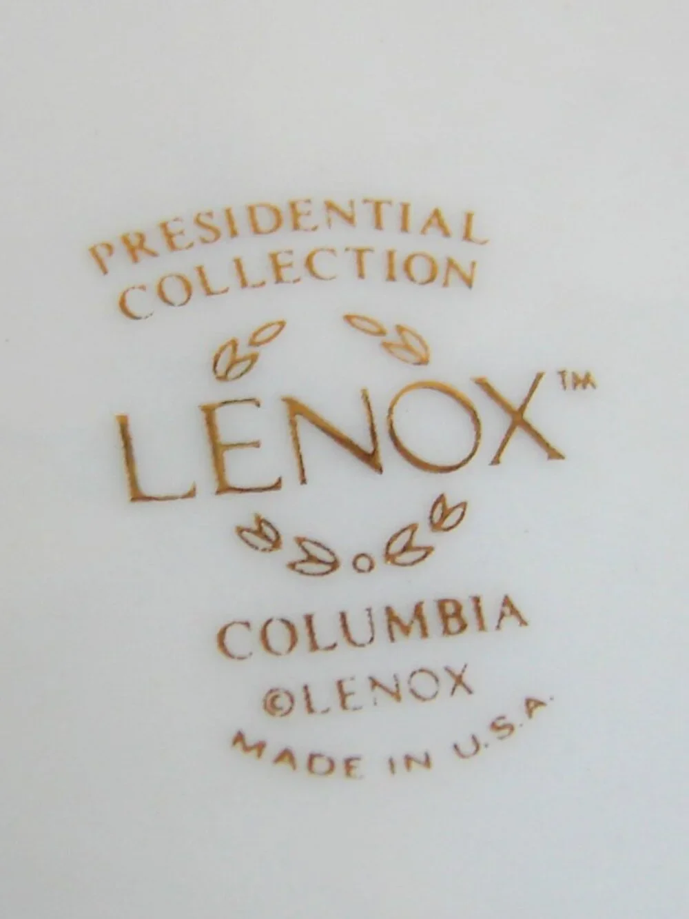 Lenox Presidential Collection Columbia 8 3/8